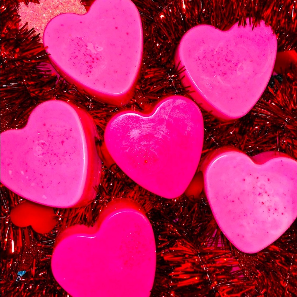 *Handmade* Strawberry shortcake heart soap